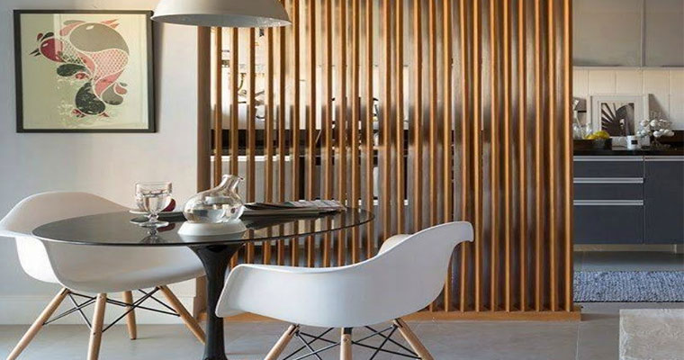 چوبی 2 - طراحی یک دیواره پارتیشن چوبی برای خانه